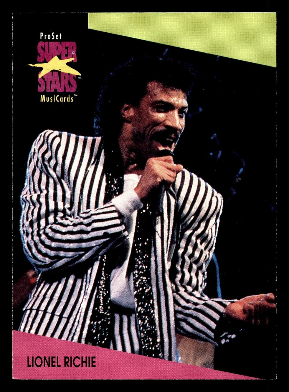 1991 Pro Set SuperStars MusiCards #92 Lionel Richie Card